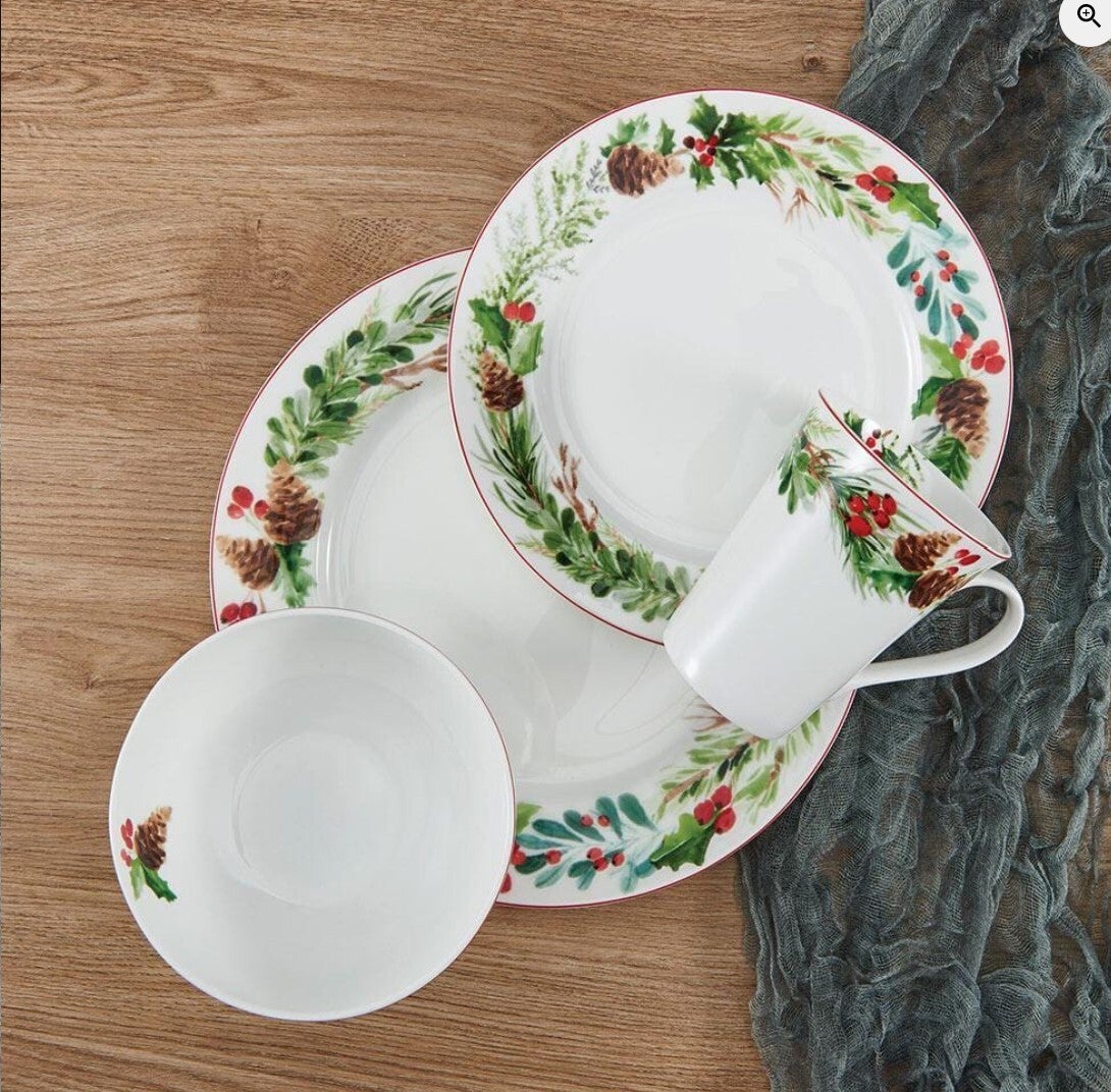 Winter dinnerware cheap